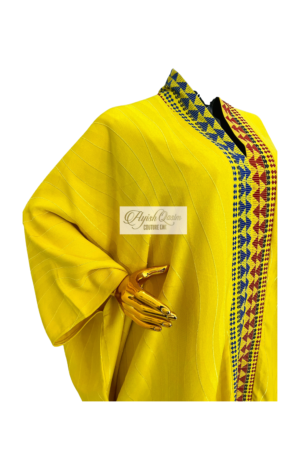 Yellow Kente fabric dress