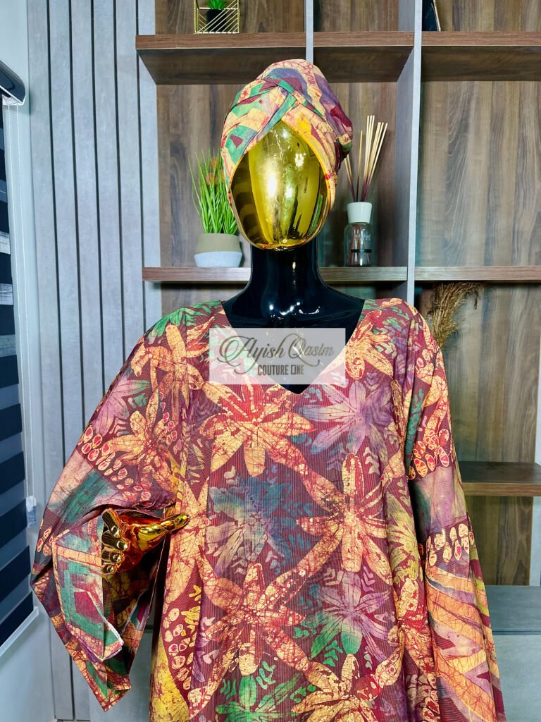 The Autumn Bloom multicolour floral dress with burgundy, gold, green and yellow details